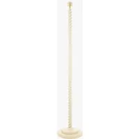 Pear Floor Lamp - Antique Brass, Almond White by Perch & Parrow, alternate view