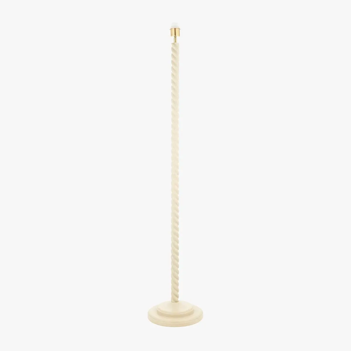 Pear Floor Lamp - Antique Brass, Almond White by Perch & Parrow