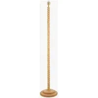 Pear Floor Lamp - Antique Brass, Oak Effect by Perch & Parrow, image 2