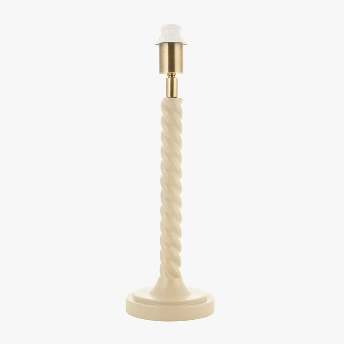Pear Table Lamp - Antique Brass, Almond White by Perch & Parrow