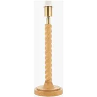 Pear Table Lamp - Antique Brass, Oak Effect by Perch & Parrow, image 2