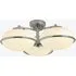 Piper 3 Light Flush Ceiling Light - Chrome, Glass by Perch & Parrow, image 3