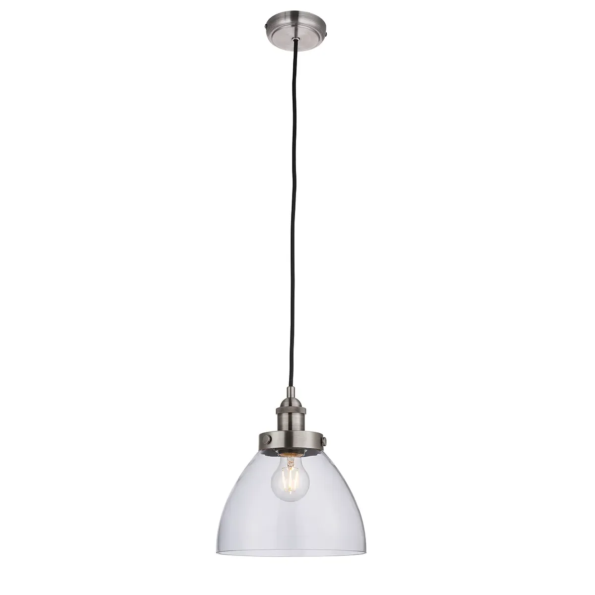 Ralph Pendant Light - Silver, Clear Glass product