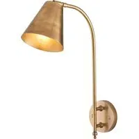 Raymond Wall Light - Antique Brass alternate view
