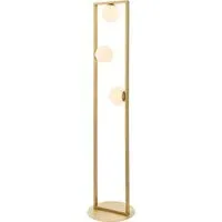 Rectangular Floor Lamp with Opal Glass - Gold alternate view