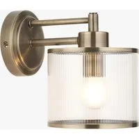 Richmond Wall Light - Antique Brass, Clear Ribbed Glass by Perch & Parrow, image 2