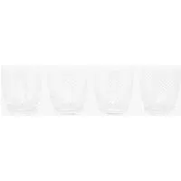 Ridged Tumbler Glass Set of 4 - Clear alternate view