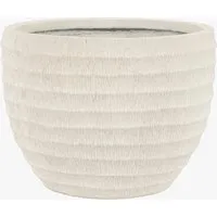Riva Ridged Outdoor Planter - White alternate view