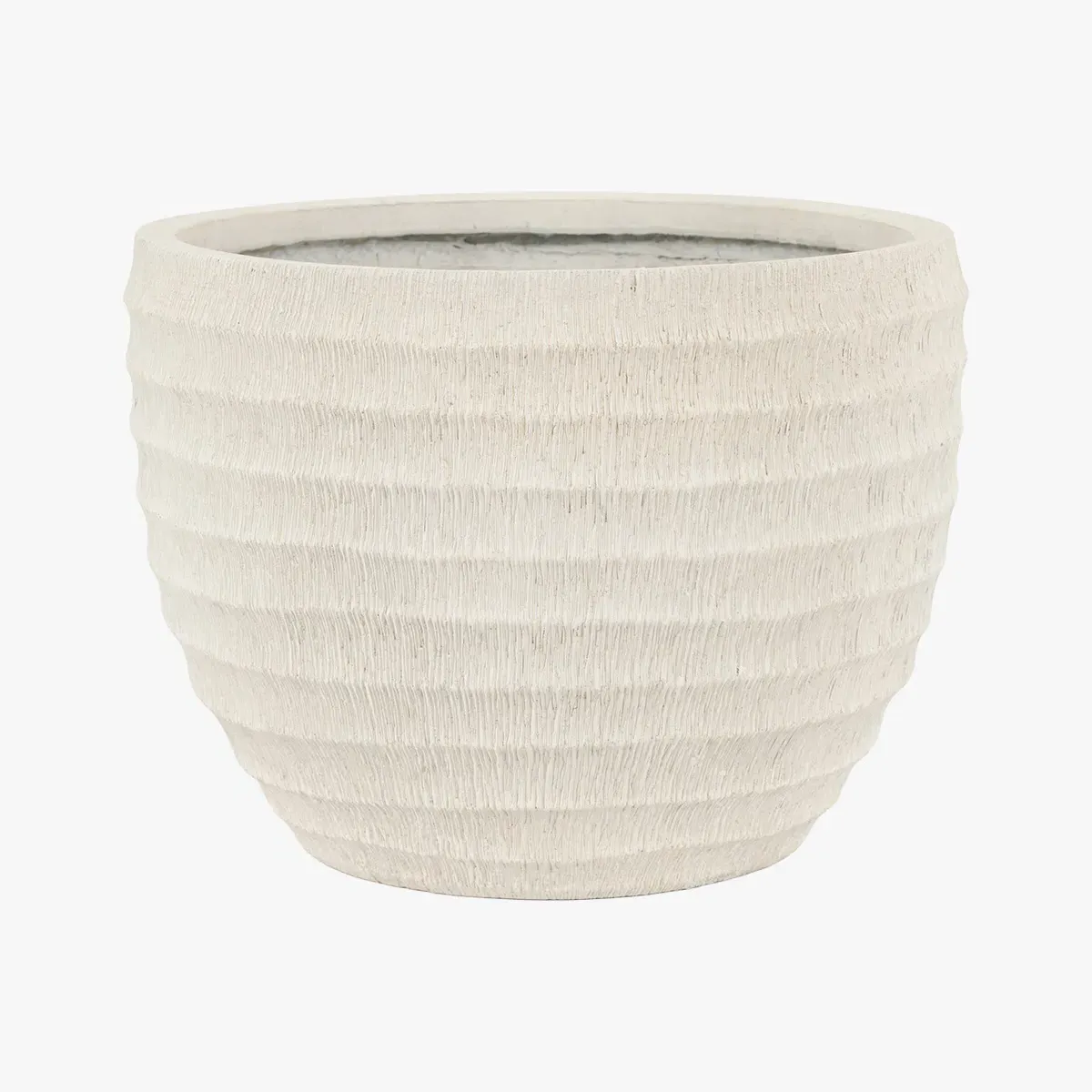Riva Ridged Outdoor Planter - White product