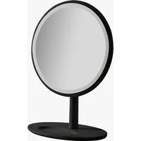 Round Dressing Table Mirror - Black, Oak alternate view