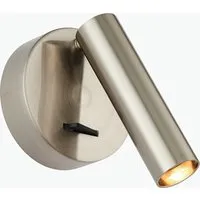 Round Wall Light with LED - Silver, Metal alternate view