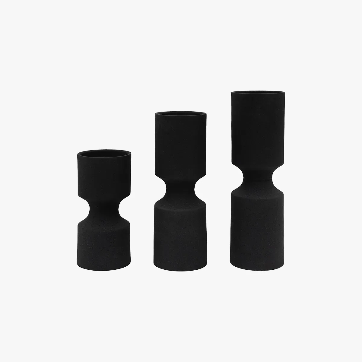 Sable Candlestick Set of 3 - Black product