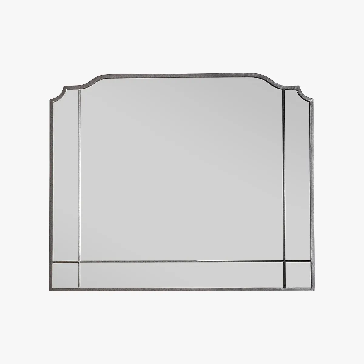 Saffron Overmantel Mirror - Black, Iron product