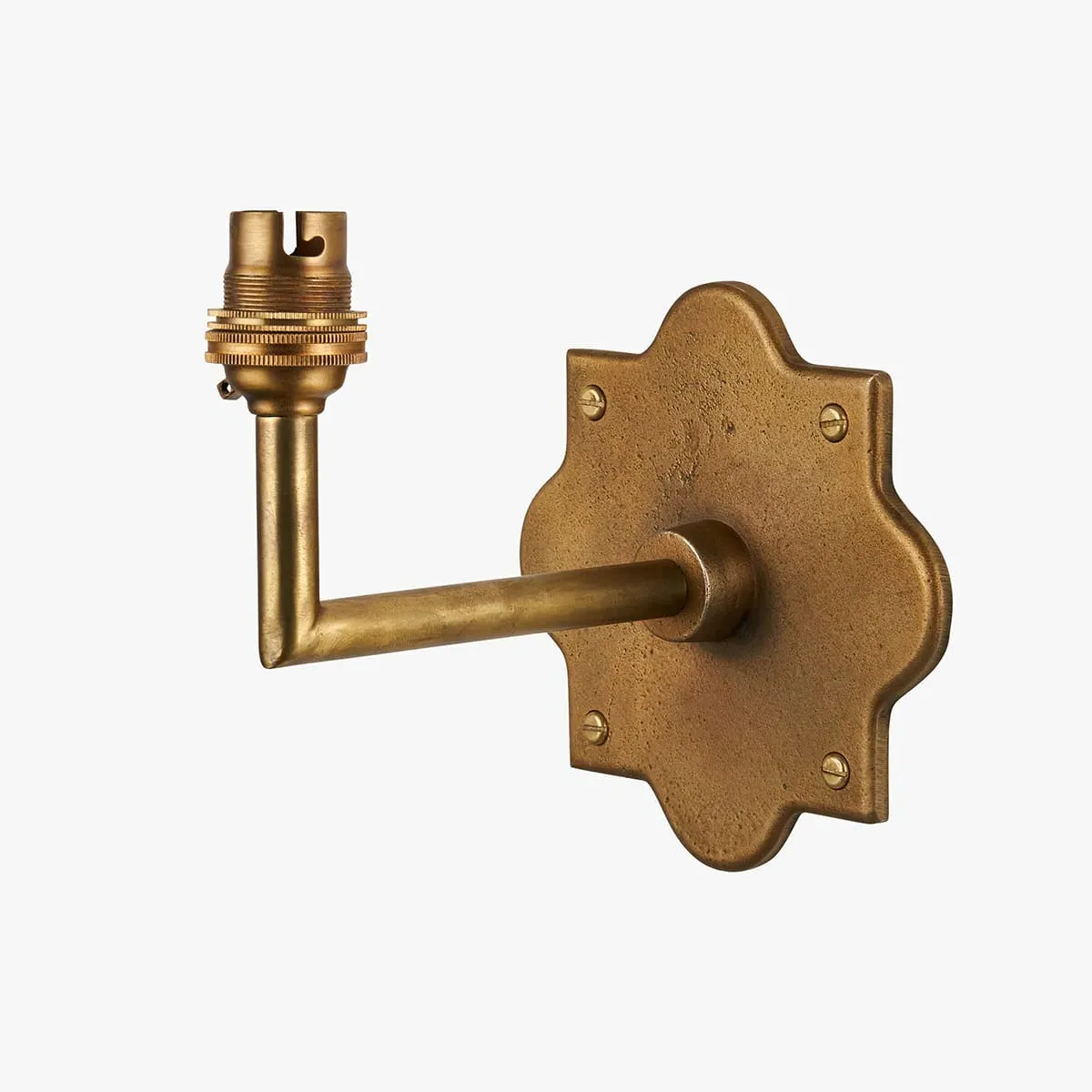 Salina Angle Wall Light - Antique Brass by Perch & Parrow