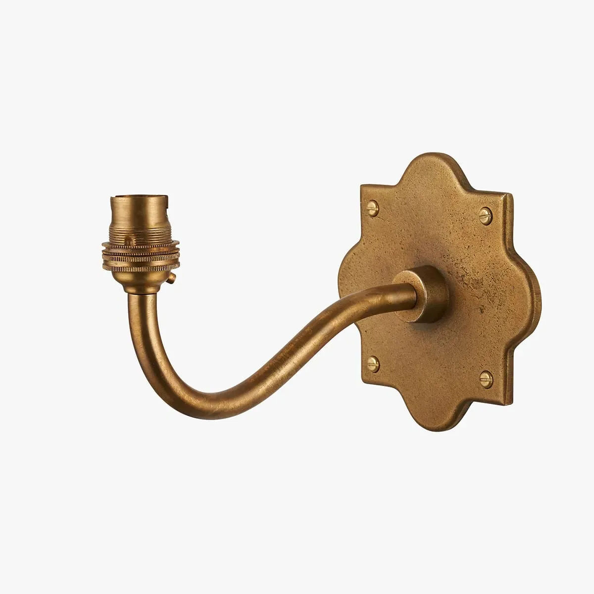 Salina Curve Wall Light - Antique Brass by Perch & Parrow
