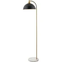 Samar Task Floor Light - Matt Black, Antique Brass alternate view