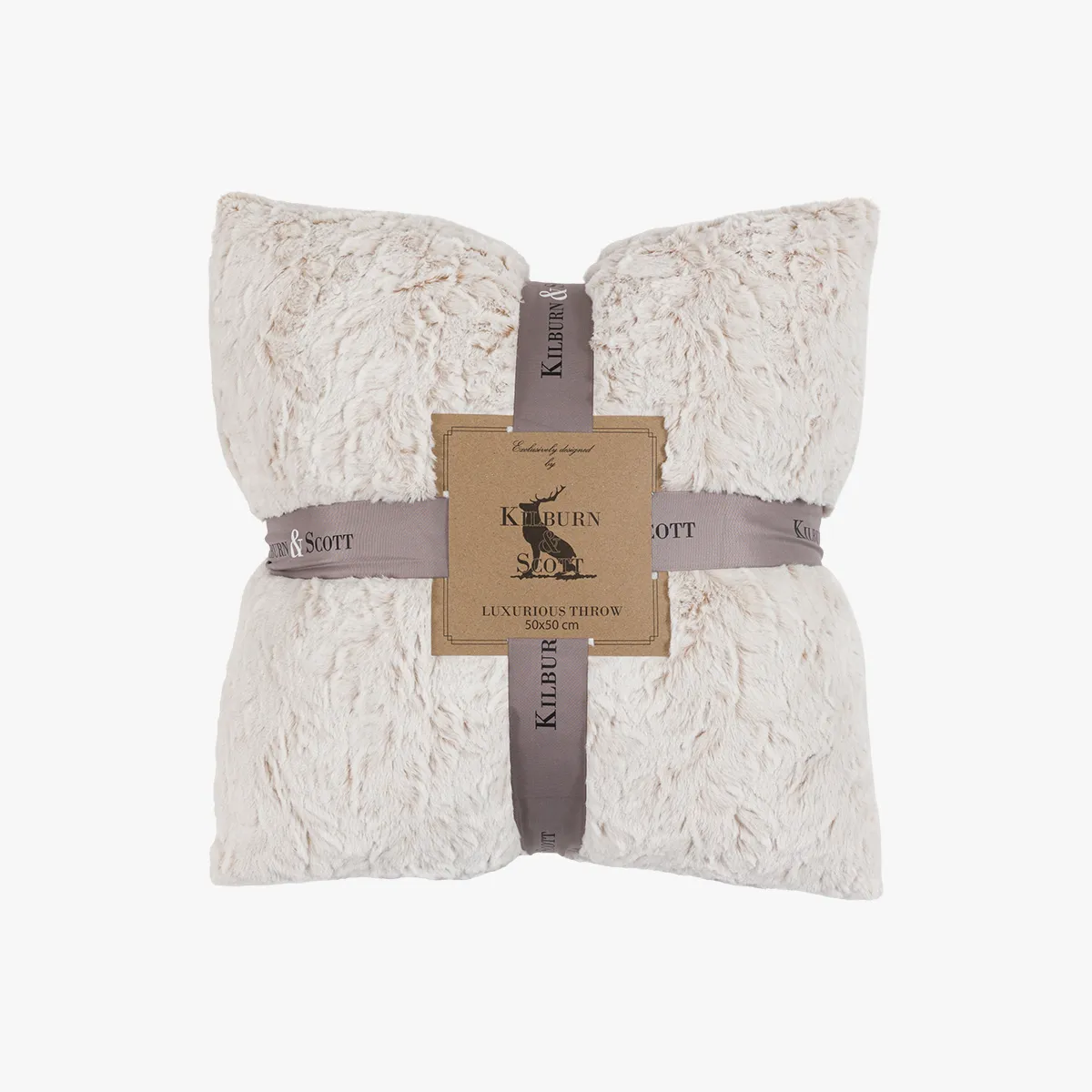 Selma Faux Fur Cushion, Pack of 2 by Perch & Parrow