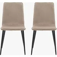 Set of 2 Dining Chairs - Taupe alternate view