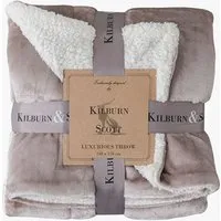 Sherpa Throw Blanket - Neutral, Flannel alternate view