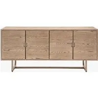 Sideboard with Storage - Smoked, Oak Wood alternate view