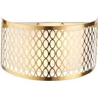 Simone 2-Light Wall Light - Gold, Frosted Glass alternate view