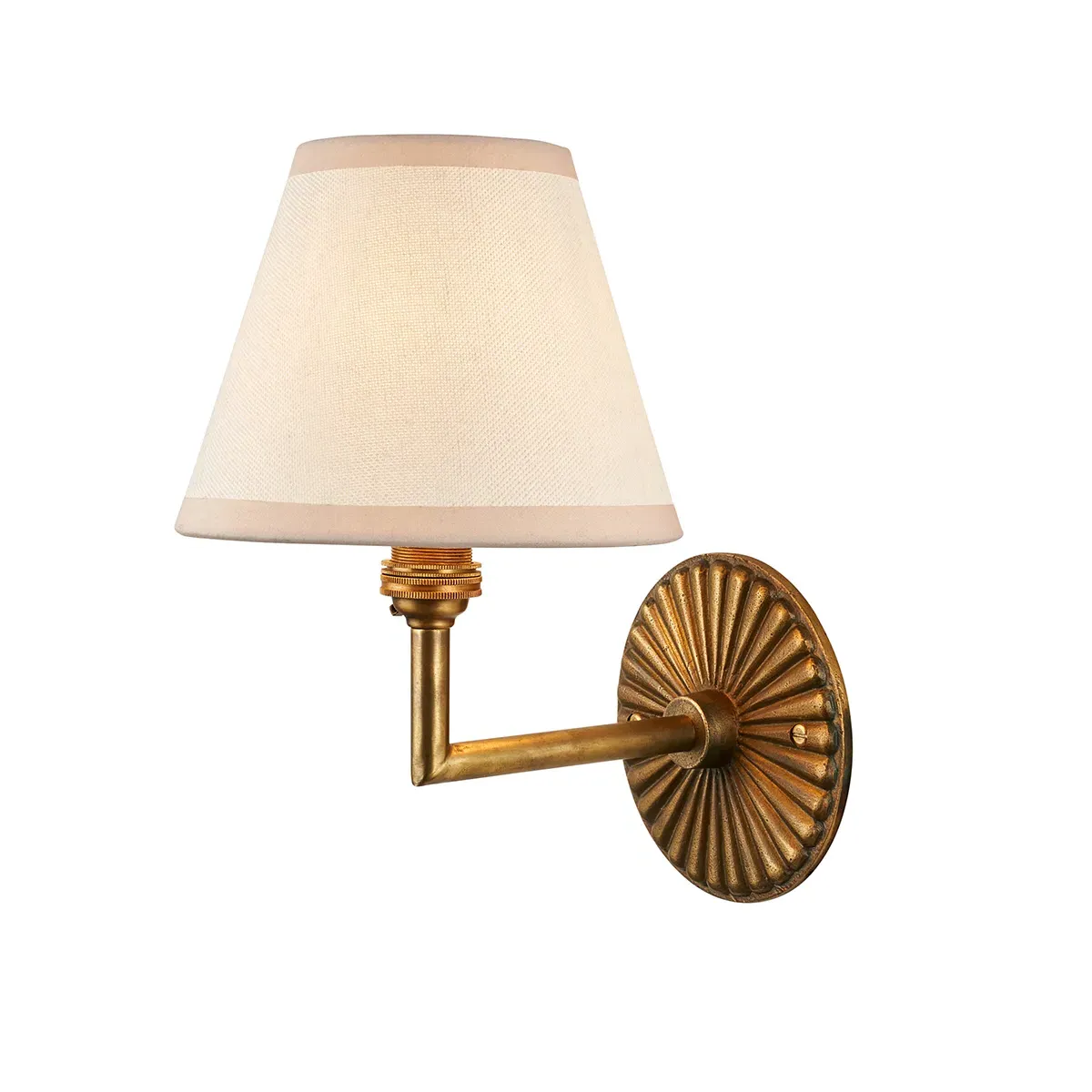 Sinclair Wall Light - White, Antique Brass product