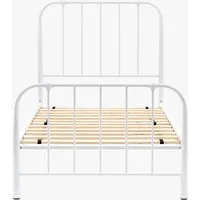 Single Bedstead with Ironwork Frame - Ivory alternate view