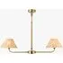 Siwa 2-Light Pendant Light - Natural Rattan, Antique Brass by Perch & Parrow, image 3
