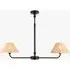 Siwa 2-Light Pendant Light - Natural Rattan, Matt Black by Perch & Parrow, image 3