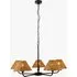 Siwa 5-Light Pendant Light - Dark Rattan, Matt Black by Perch & Parrow, image 3