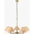 Siwa 5-Light Pendant Light - Natural Rattan, Antique Brass by Perch & Parrow, image 3