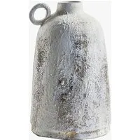 Small Bottle Vase - White, Glazed Ceramic alternate view