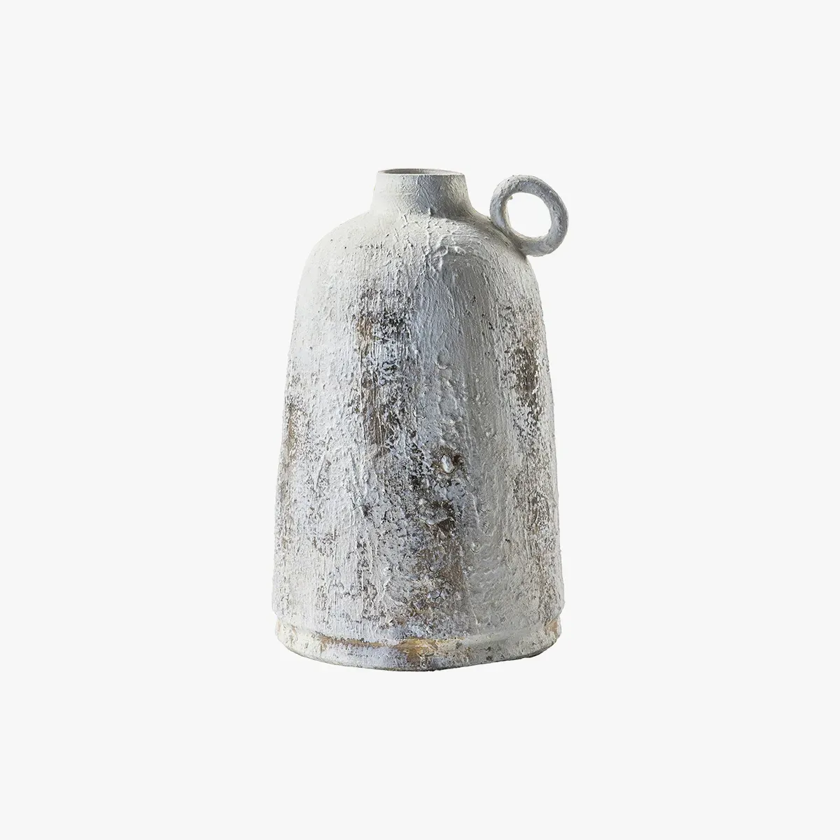Small Bottle Vase - White, Glazed Ceramic product