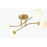 Small Ceiling Pendant with Glass Shades - Gold alternate view