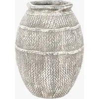Small Decorative Vase - Antique Grey, Cement alternate view