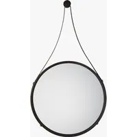 Small Round Hanging Mirror - Metallic, Metal alternate view