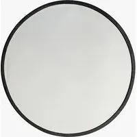 Small Round Mirror - Black, Metal alternate view