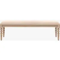 Spindler Dining Bench - Limewash alternate view