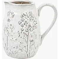 Springdale Embossed Ceramic Jug - Stone alternate view