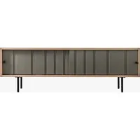 Stow-Away Media Unit with Storage - Brown alternate view