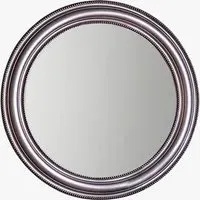 Suave Round Mirror - Pewter alternate view