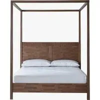 Super King Four Poster Bed - Natural, Wood alternate view