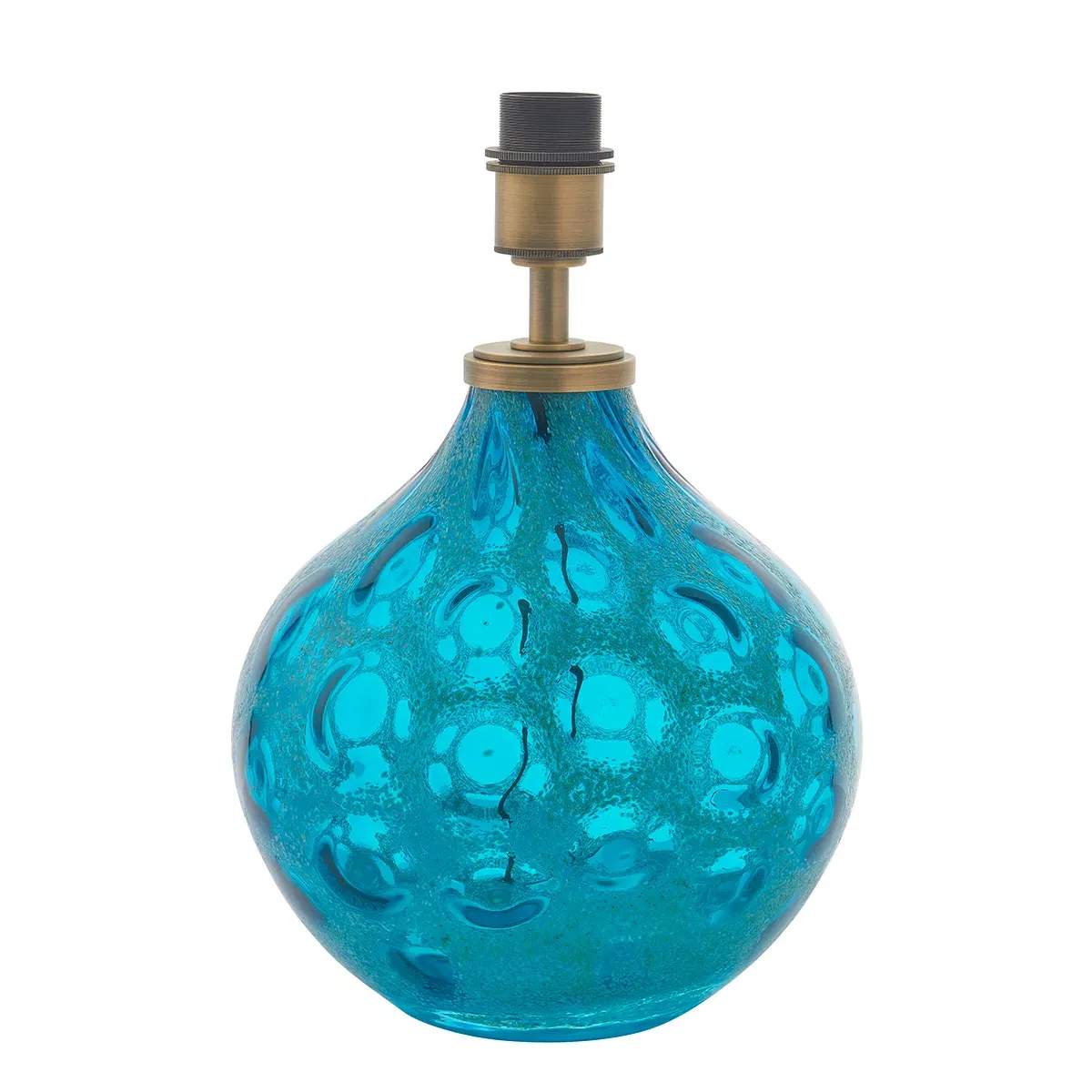 Table Lamp Base - Blue, Blown Glass product