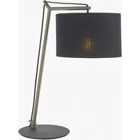 Table Lamp with Black Shade - Nickel alternate view