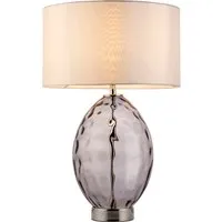 Table Lamp with Dimpled Base - Grey, Glass alternate view
