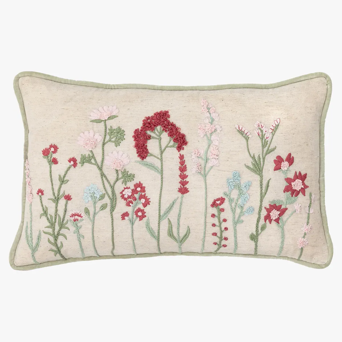 Thistle Embroidered Meadow Large Cushion product