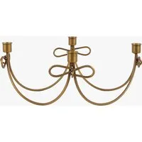 Timeless Tidings Bow Candle Holder - Gold by Perch & Parrow, alternate view