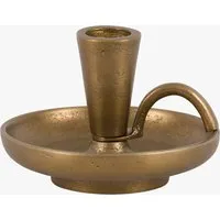 Timeless Tidings Dinner Candle Holder - Brass by Perch & Parrow, alternate view