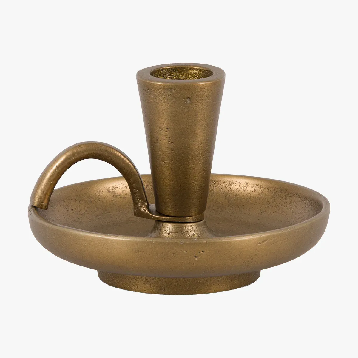 Timeless Tidings Dinner Candle Holder - Brass by Perch & Parrow