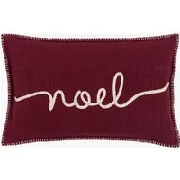 Timeless Tidings Embroidered Noel Cushion by Perch & Parrow, alternate view